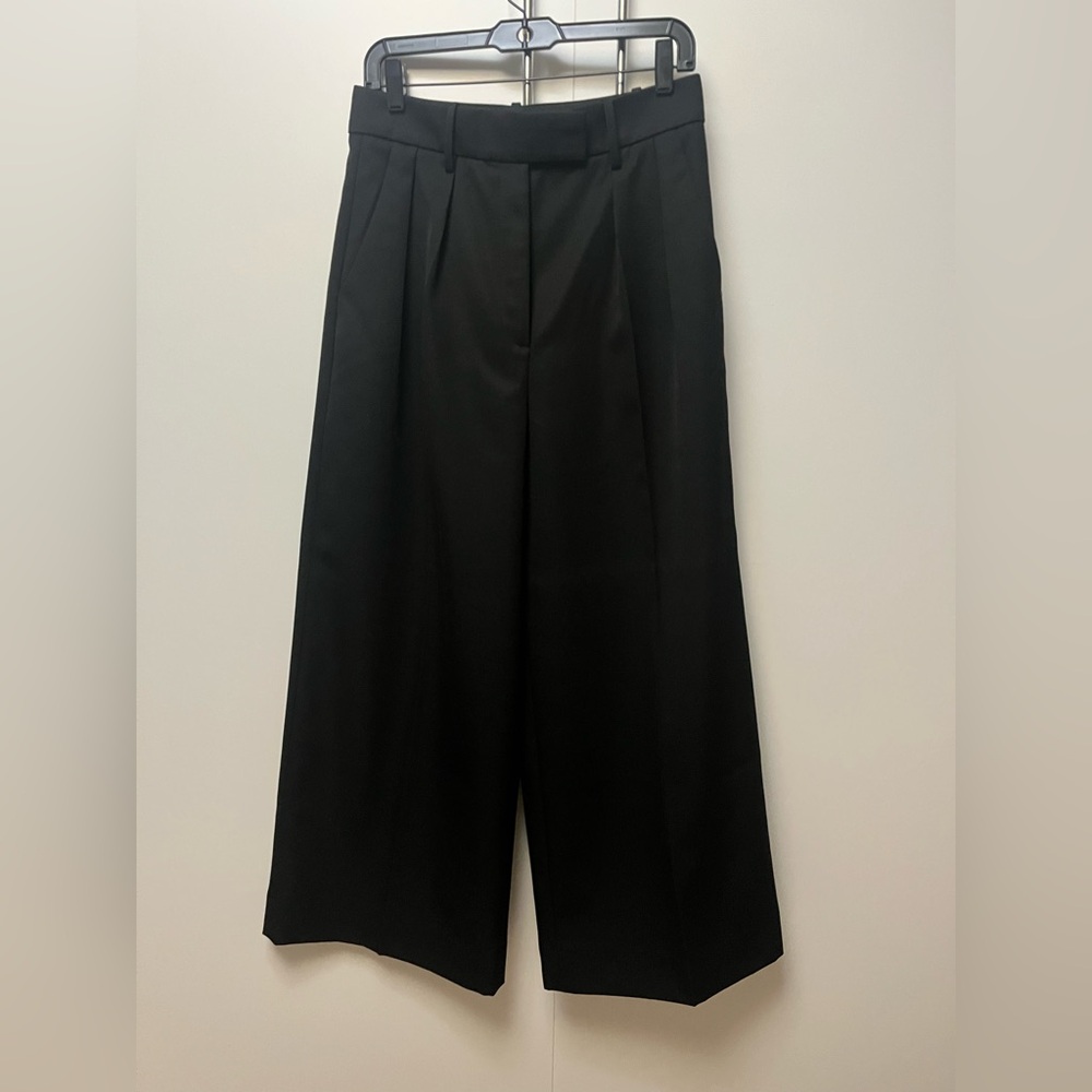Banana Republic Wide-Leg Pleated Trousers Sz 4 Excellent